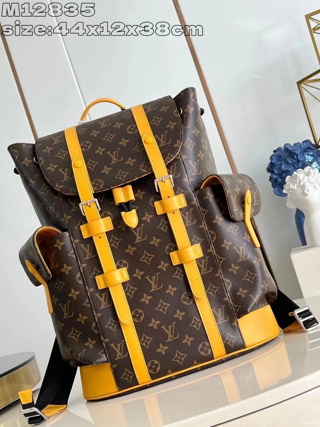 Cheap Vuitton Christopher Backpack MM-38*44*12.5CM Louis 0727
